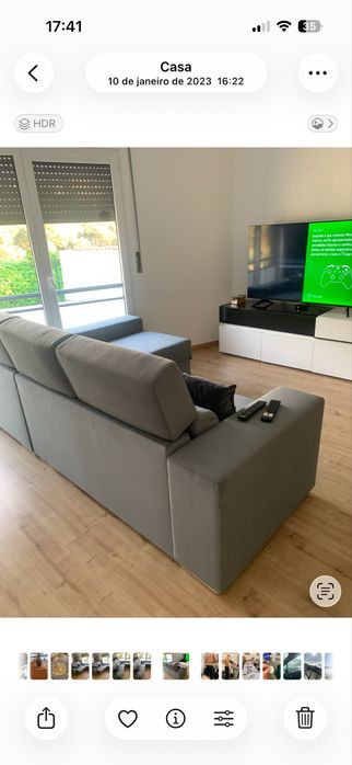 Sofá com Chaise Long