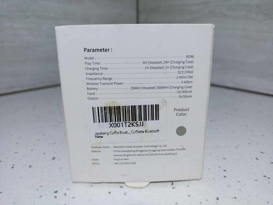 Słuchawki bezprzewodowe douszne Bluetooth Jesebang BD86