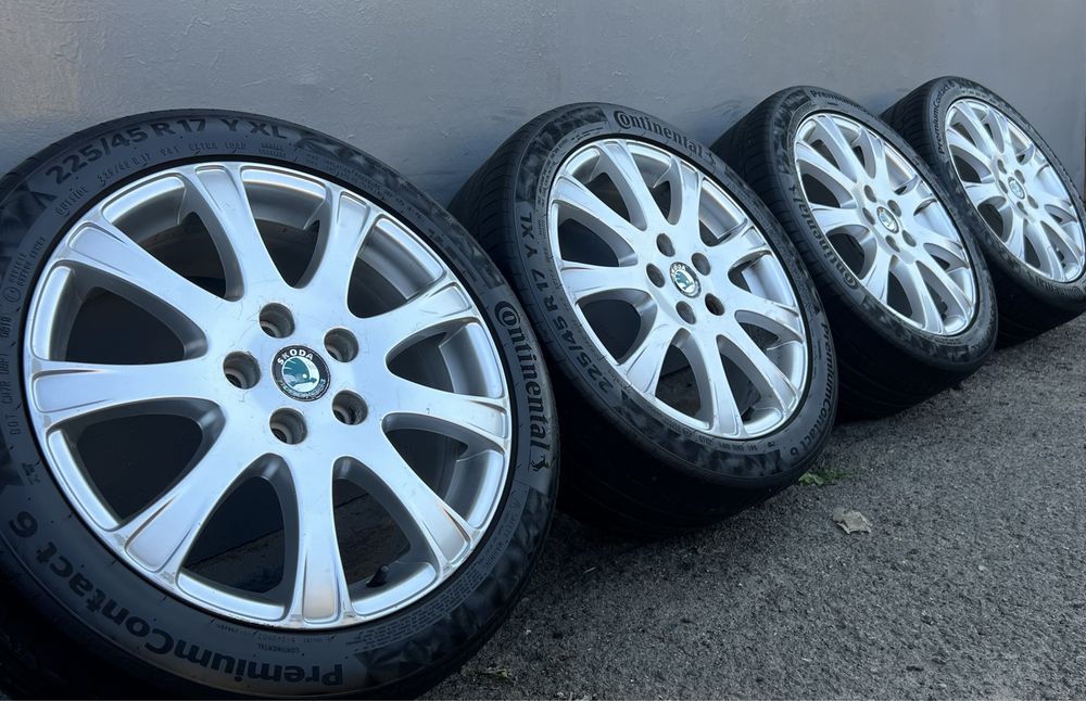 Оригінальні диски Skoda r17 5*112 Octavia A5 Volkswagen Golf Caddy