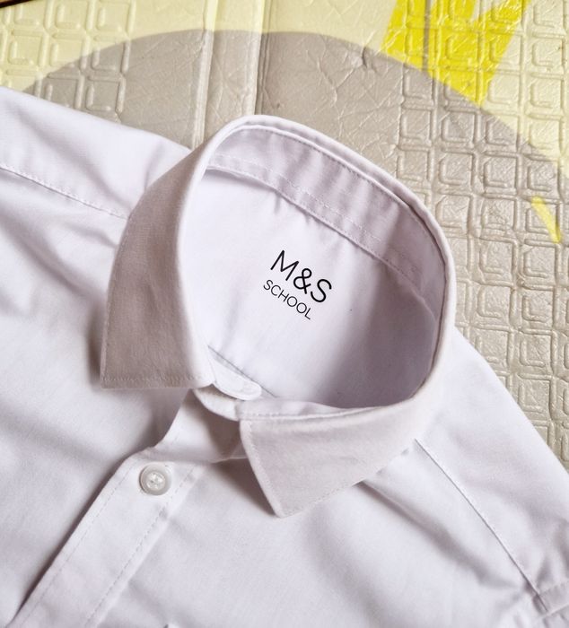 Шкільна біла рубашка M&S хлопчик 6-7 р
