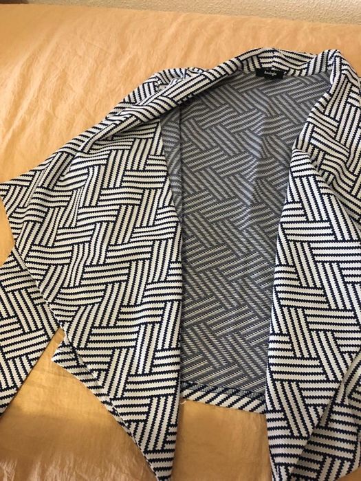 Casaco/blazer riscas azul e branco