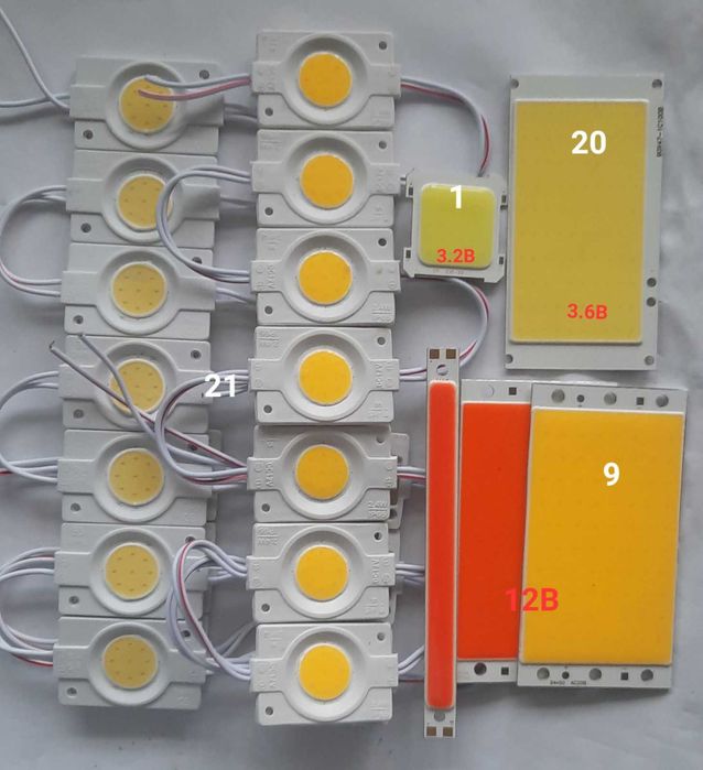 Светодиоды 3вт 10вт  12 вольт 24В 90В Светильник. Smd 5730 2835 дхо