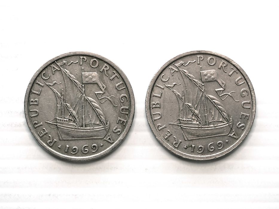 2 Moedas 5 Escudos 1969