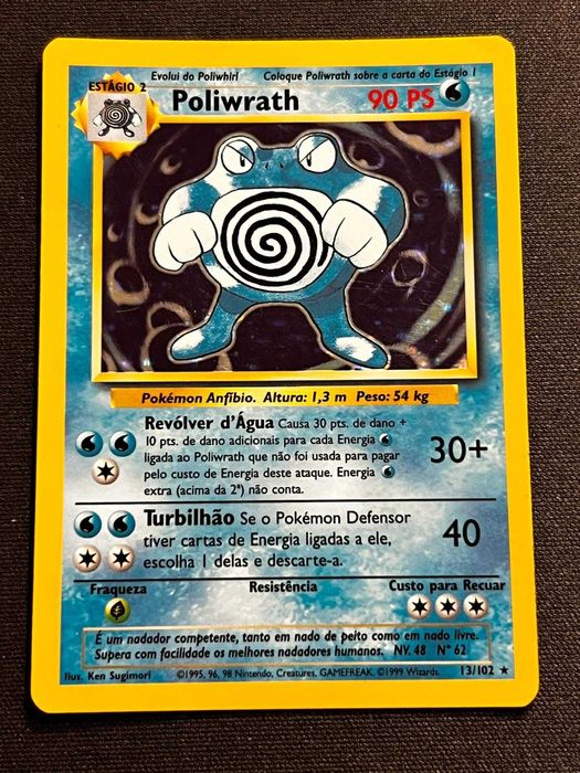 Poliwrath Holo Base Set 13/102 - Português (Wizards 1999)