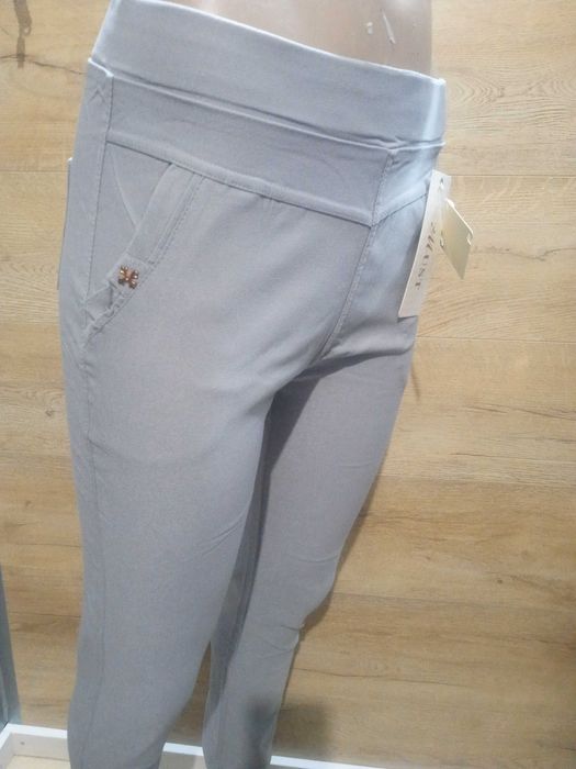 Spodnie cienkie  uciągliwe Wysoki Stan od L do 4 xl plus size
