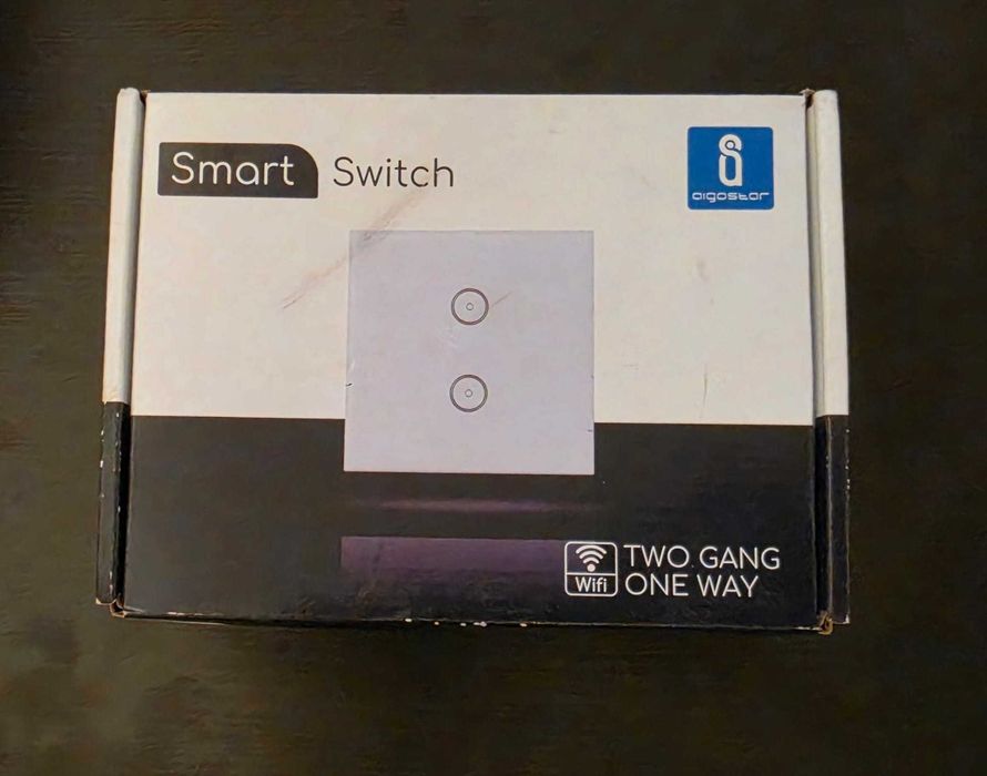 Interruptor Inteligente Wi-Fi Aigostar 2 Botões (Two Gang One Way)