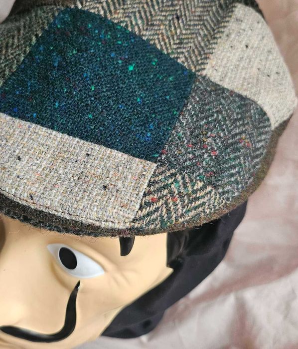 Hatman of Ireland Зелені відтінки Donegal Tweed Patch Капка Ірландії