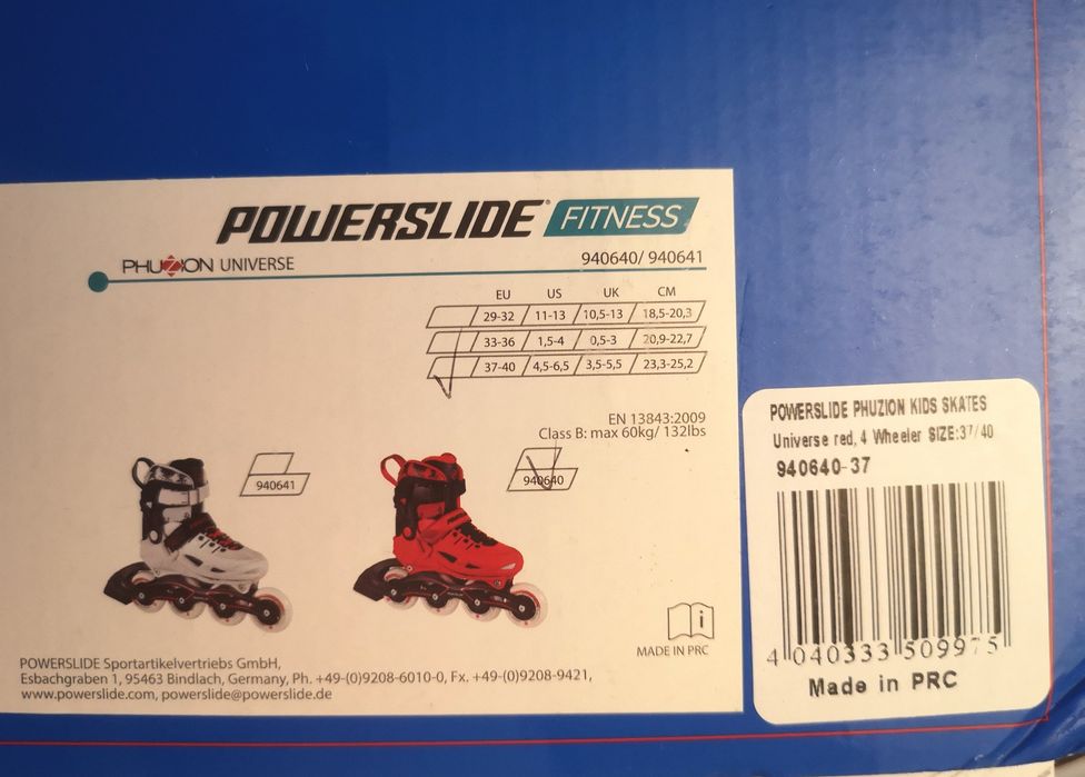 Regulowane ROLKI dla dzieci POWERSLIDE Phuzion  uniwersalne 37-40