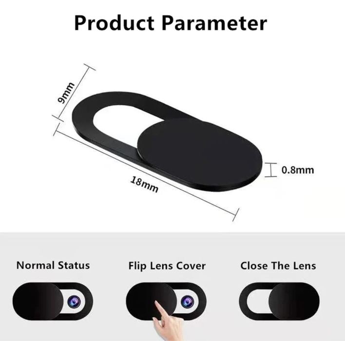 Osłona kamerki 2 szt. zaślepka, ochrona prywatnosci komputer, smartfon