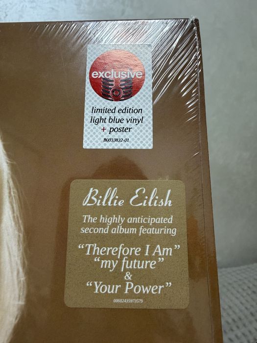 Новий вініл з постером Billie Eilish Happier than ever Біллі Айліш