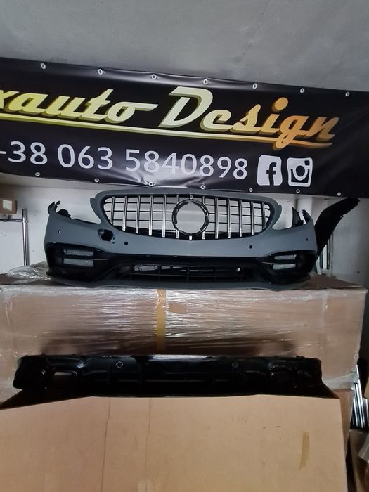 Бампер Диффузор обвес AMG C63 и С63 coupe для Mercedes C W205