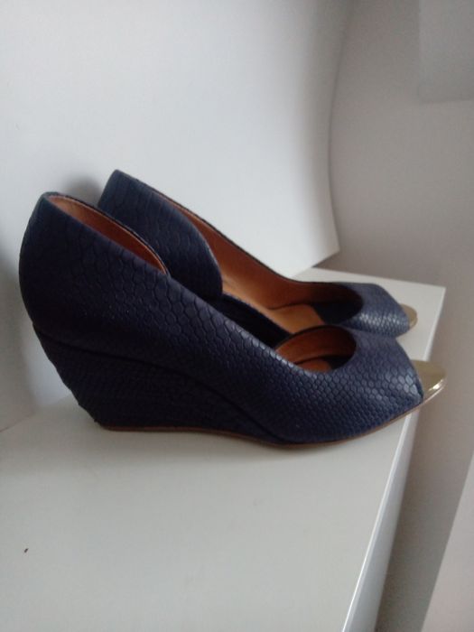 Kazar buty granatowe szpilki