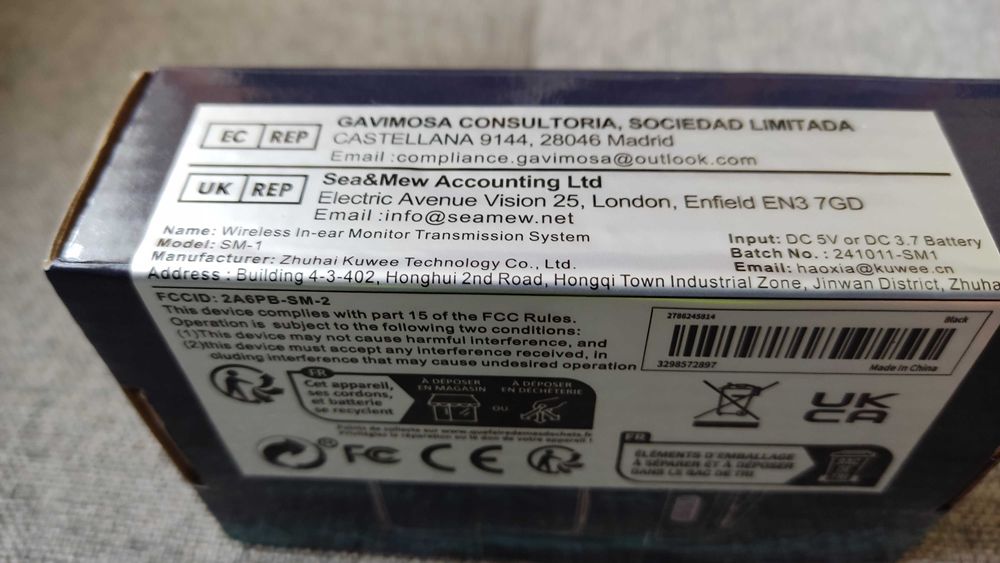 Sprzedam bezprzewodowy system monitorujący In-Ear 2,4 GHz