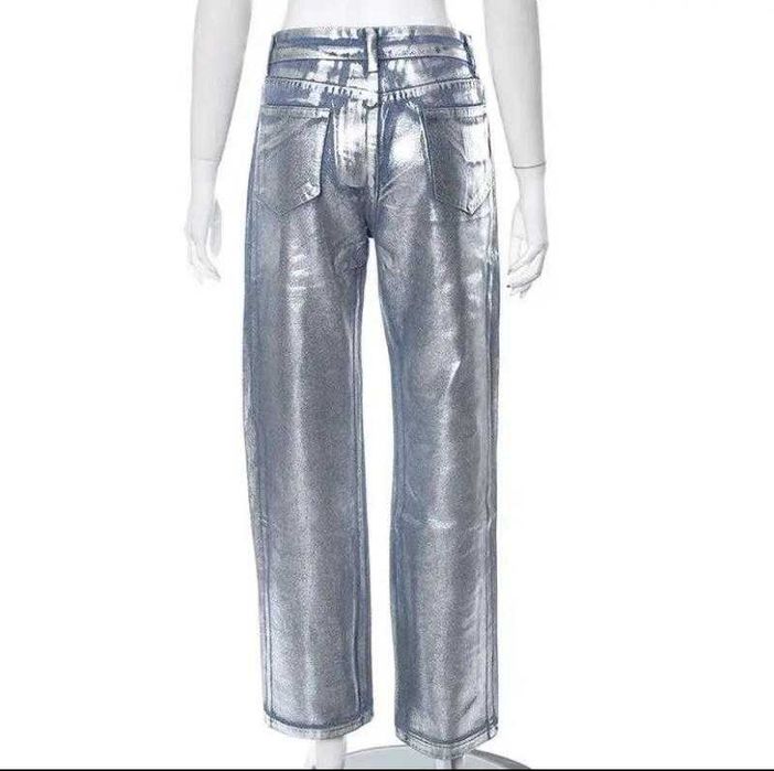 Тренд 2025 Джинси металлік