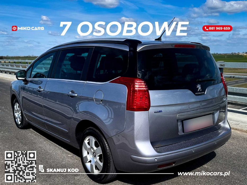 PROMOCJA Peugeot 5008 WYPOŻYCZALNIA, WYNAJEM samochodu 7 osobowego