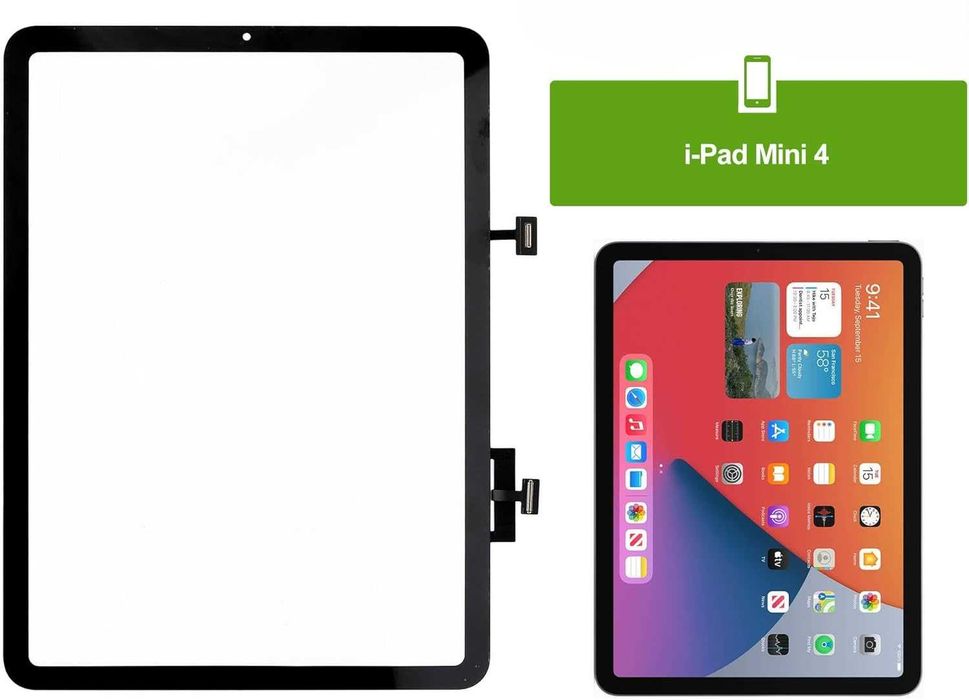 Digitizer Szyba Dotyk iPad Air 4 A2316 A2324 A2072 A2325 Czarny