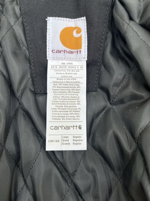 Casaco Carhartt Detroit preto tamanho L