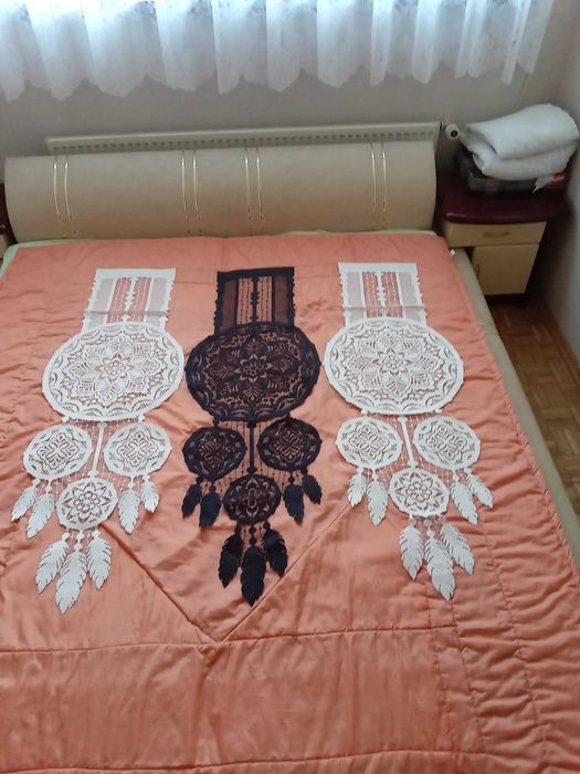 Panel ażurowy firanka czarny 130x45