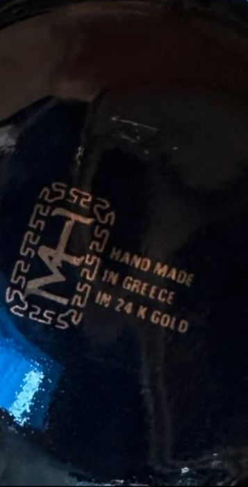 Vaso GREGO oriundo do período Helenístico, folha de ouro 24K