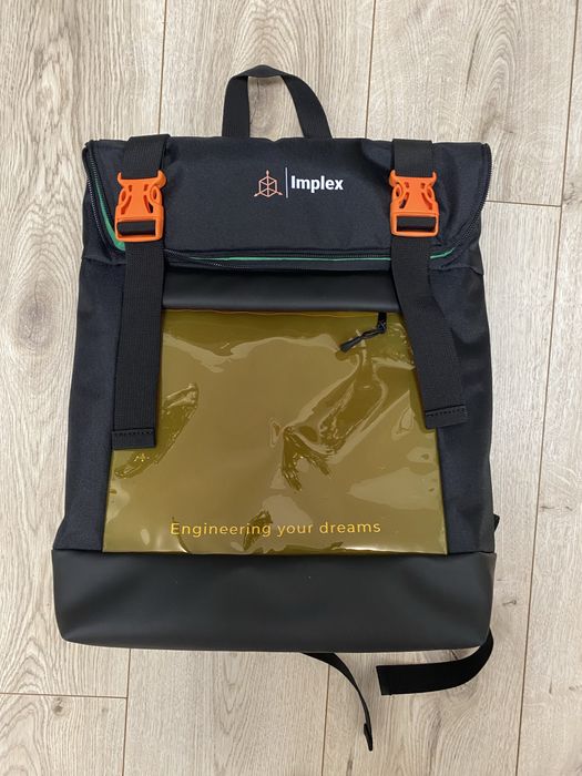 Рюкзак для ноутбука з прозорою кишенею