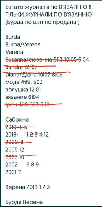 Журнали по вязанию