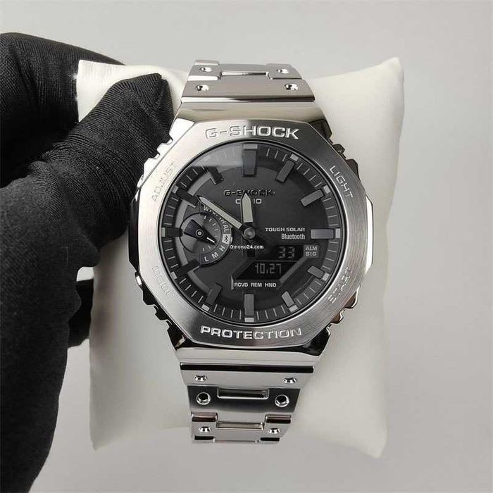 Мужские наручные часы Casio GM-B2100 Silver