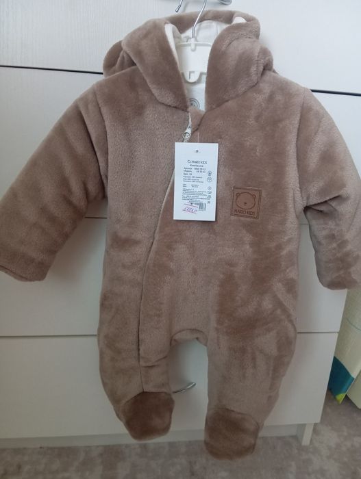 Комбінезон дитячий велсофт р 56 0-3 м