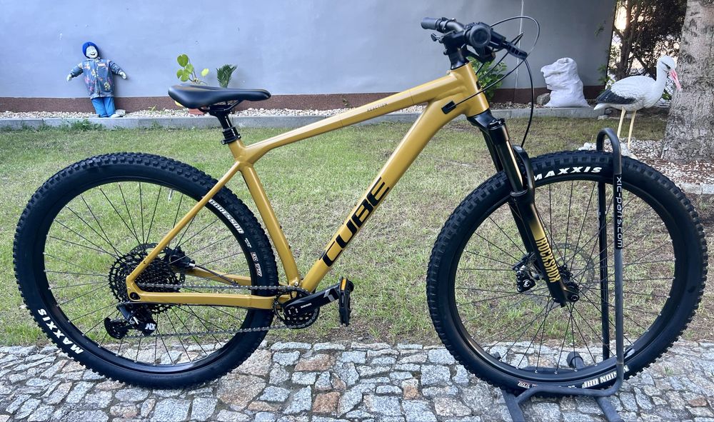 Cube Reaction TM Carmel 2023 NXSram 1x12 Magura 4Tłoki sztywne osie sztyca vario Top stan
