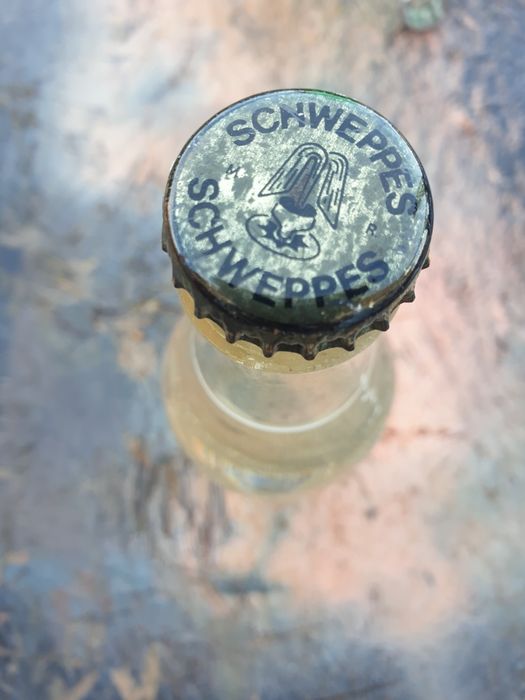 Garrafa antiga da Schweppes