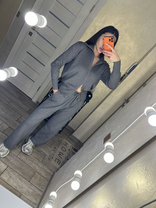 Костюм теплий машинна вязка трикотаж вязаний