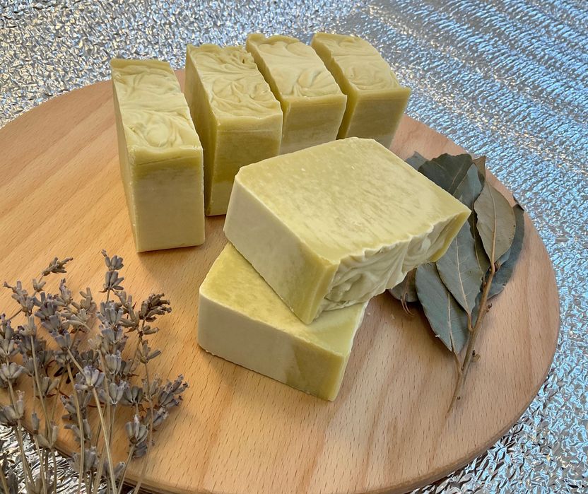Нежное Мыло для Тела на Говяжем Жире с Лавром Лавандой Камфорой