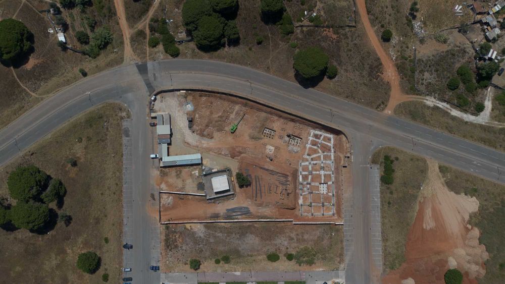 Filmagem de Drone Inspeção de obras Construção Telhados