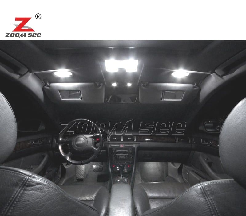 KIT COMPLETO DE 24 LÂMPADAS LED INTERIOR AUDI A6 S6 C5 SEDAN 1998-2004