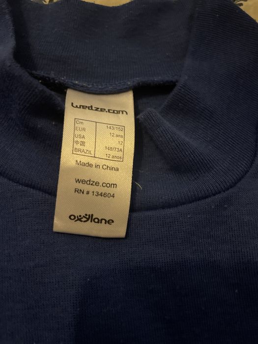 Camisola termica wed’ze 12 anos