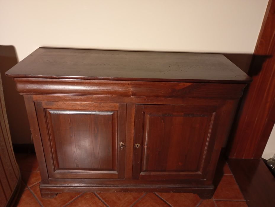 Conjunto sapateira e móvel sala e cabide com espelho