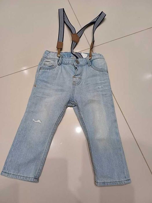 Spodnie dla chłopca jeans slim H&M roz. 80