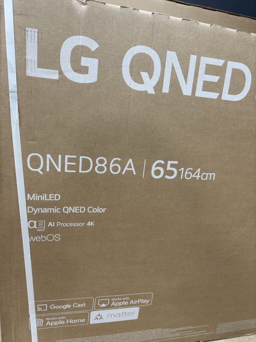 Телевізор LG 65qned86a MiniLed 25 Року 144 Герц Новий Гарантія 1 Рік
