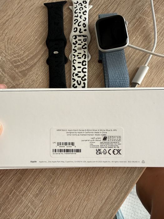 Apple watch 9 series 45 mm silver sl gps