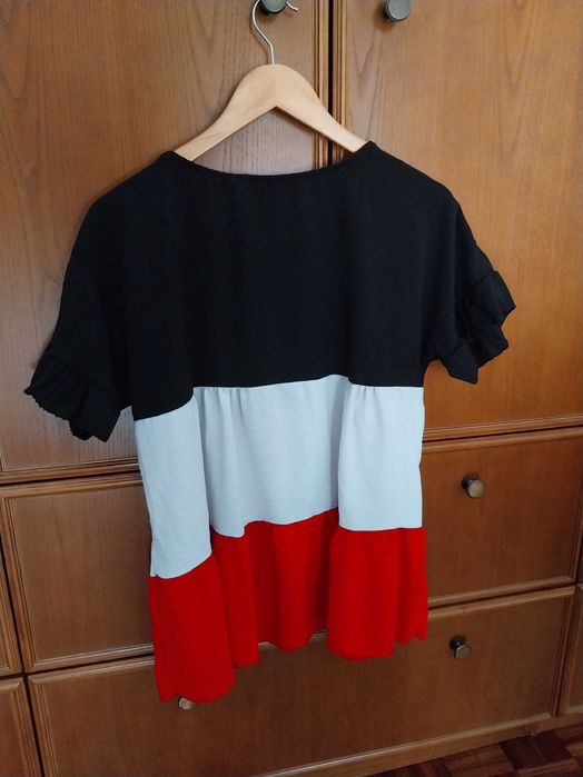Blusa tricolorida, New Collection, Nova, XXL/3XL