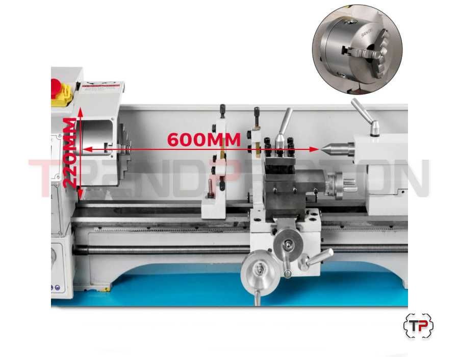 Torno Mecânico p/ Metal 210x600mm Oferta de Lunetas