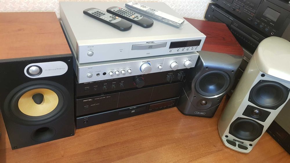 Rotel + B&W + Mission комплект hi-fi