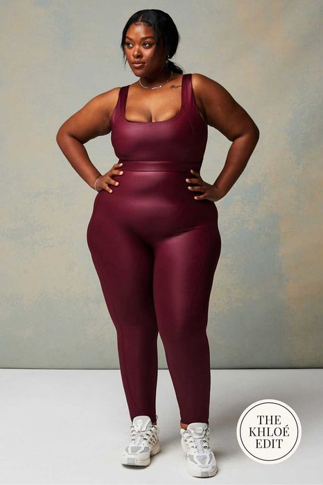 Ефектний спортивний комбінезон з лосинами і відкритою спиною 54-56 р-р