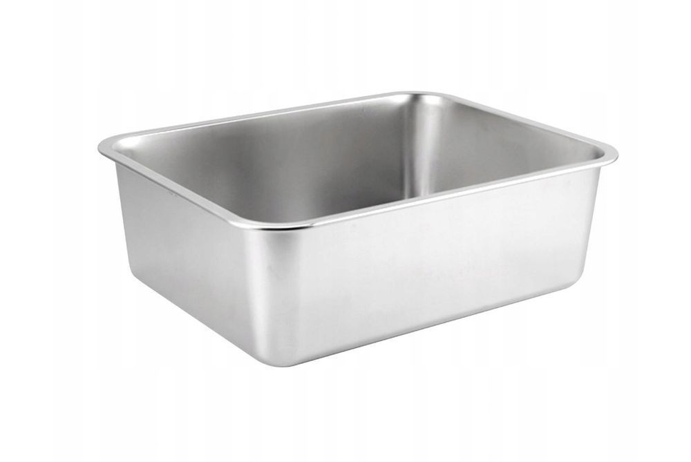 Kuweta Dla Kota Ze Stali Nierdzewnej, 60 × 40 × 20 Cm, Duża