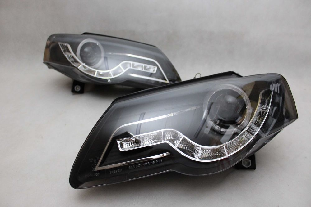 Lampy reflektory przednie przód VW PASSAT B6 05-10 Tuning LED BLACK
