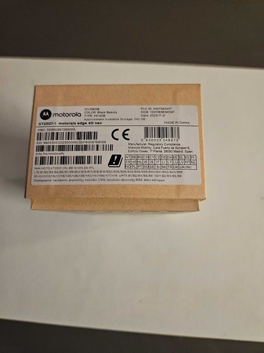 Motorola Edge 40 Neo 256 GB Nowy