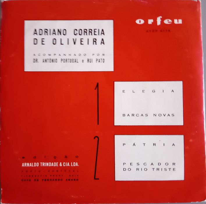Adriano Correia de Oliveira - - - - - Elegia - - - - - EP