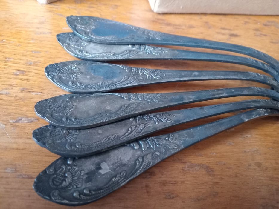 Набор советский мельхиоровый Троянда