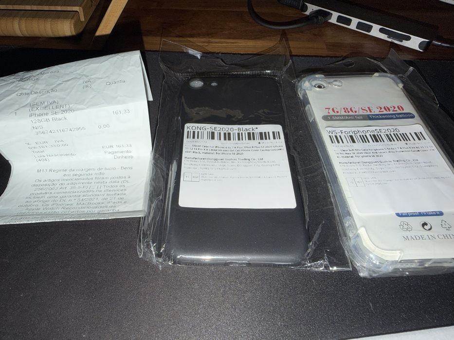 iPhone SE 2ª Geração 2020 128Gb Preto Bateria 95% Garantia 2 Anos Desbloqueado