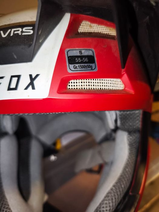 Capacete fox S vermelho v1