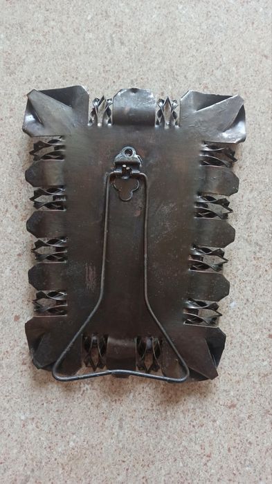 Miedziana oprawa do lusterka. Retro. PRL